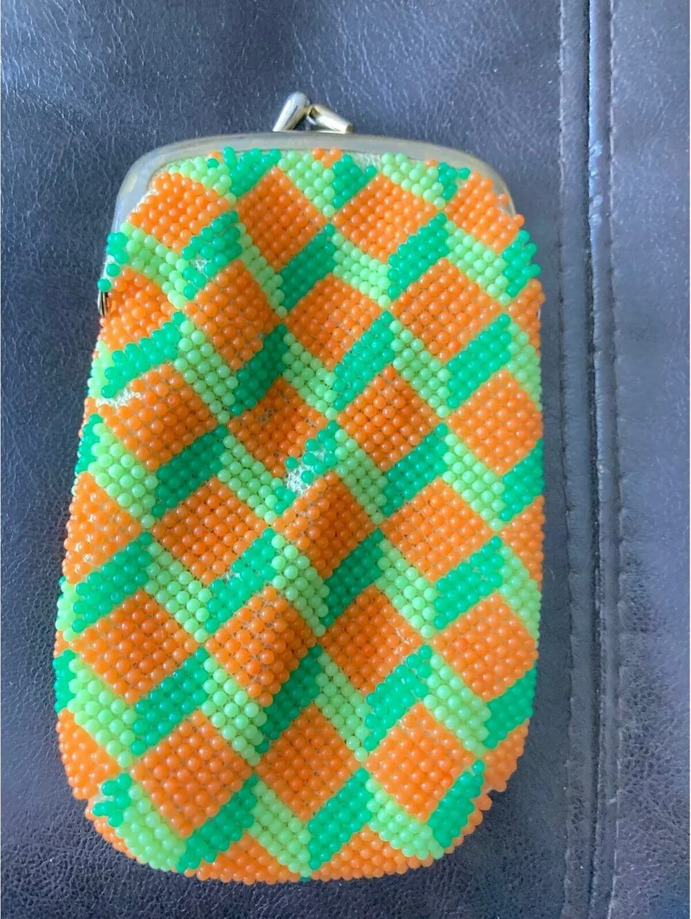 Vintage beaded cigarette case